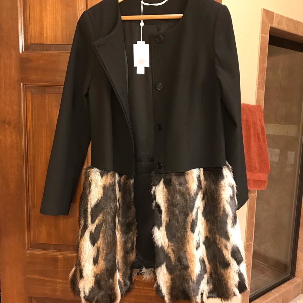 Trina Turk Valerian faux fur jacket - Picture 2 of 5